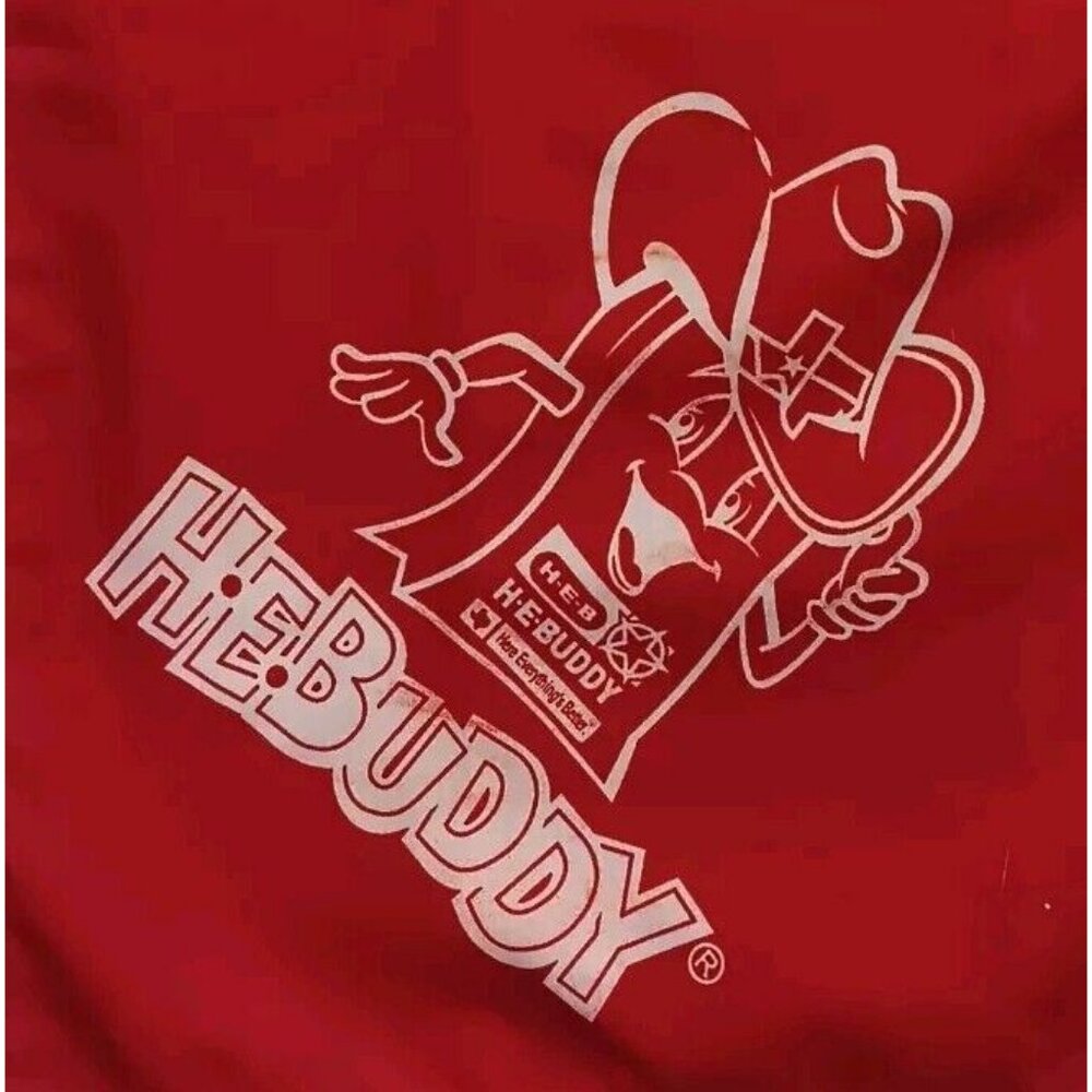 HEB Buddy Kids Bandana – "Howdy Little Partners" – Red 20" x 20"‎ – Cotton